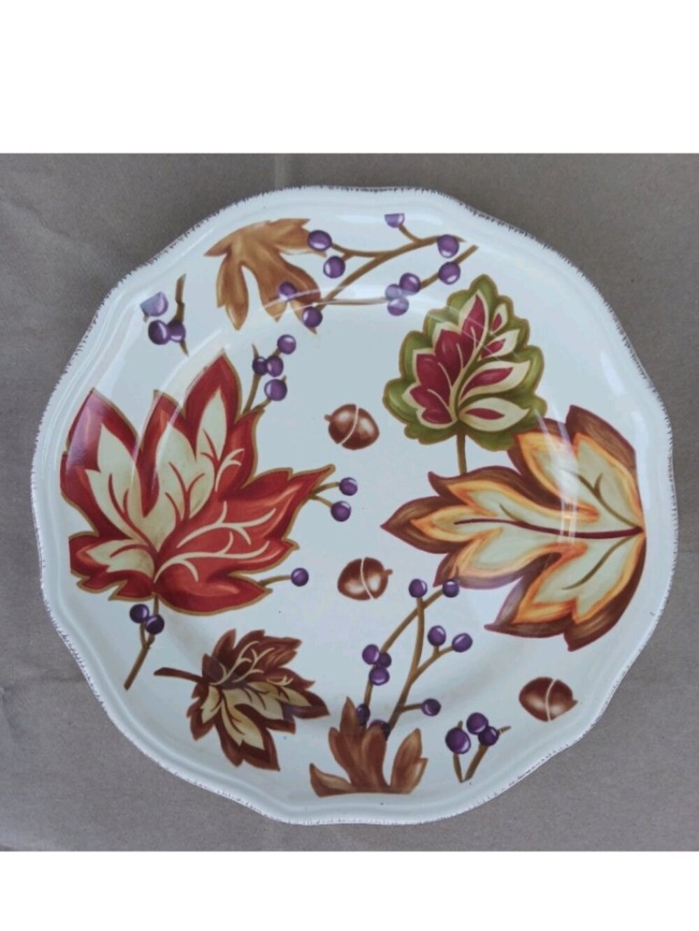 Autumn Fall Harvest Cream Mist Salad Plate Autumn Fall Better Homes & Gardens